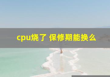 cpu烧了 保修期能换么